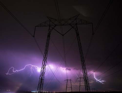 tracy transmission tower and lightnings transmission tower